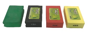 Diamond Hand Burnishing Block  Set ( Green,Black,Red, Yellow )